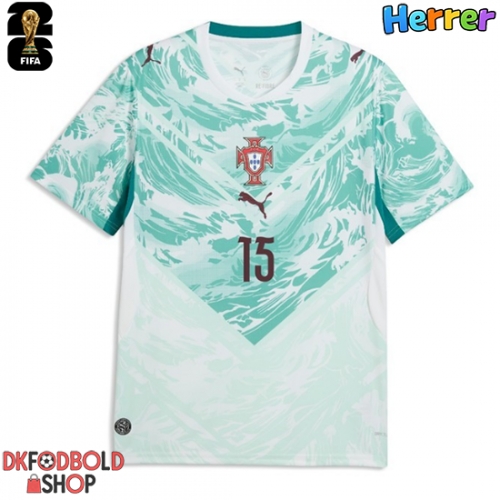 Portugal Joao Neves #15 Udebanetrøje VM 2026 Kort ærmer